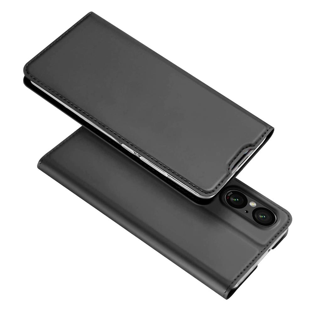 Electroplated Flip für Sony Xperia 5 V in Schwarz