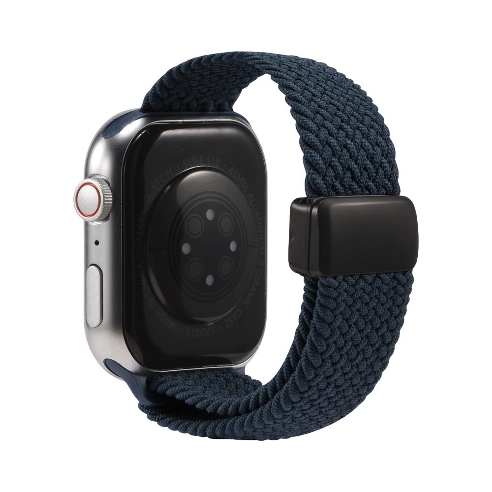 Loop Nylonarmband für Apple Watch 1-11/SE1-3/Ultra1-3 - 42/44/45/49mm in Sturmblau - Universal