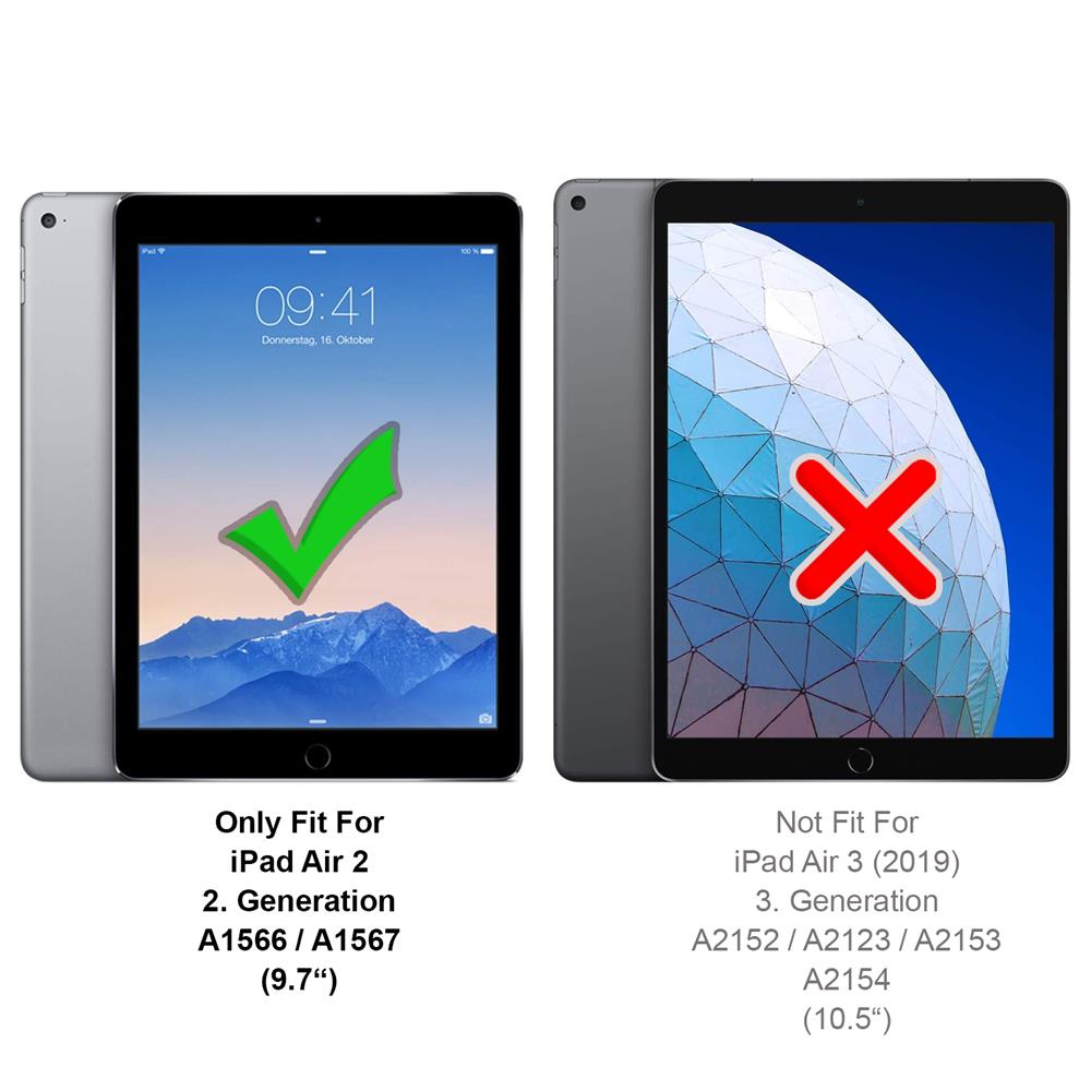 Rugged TPU Tab für Apple iPad Air 2 in Transparent