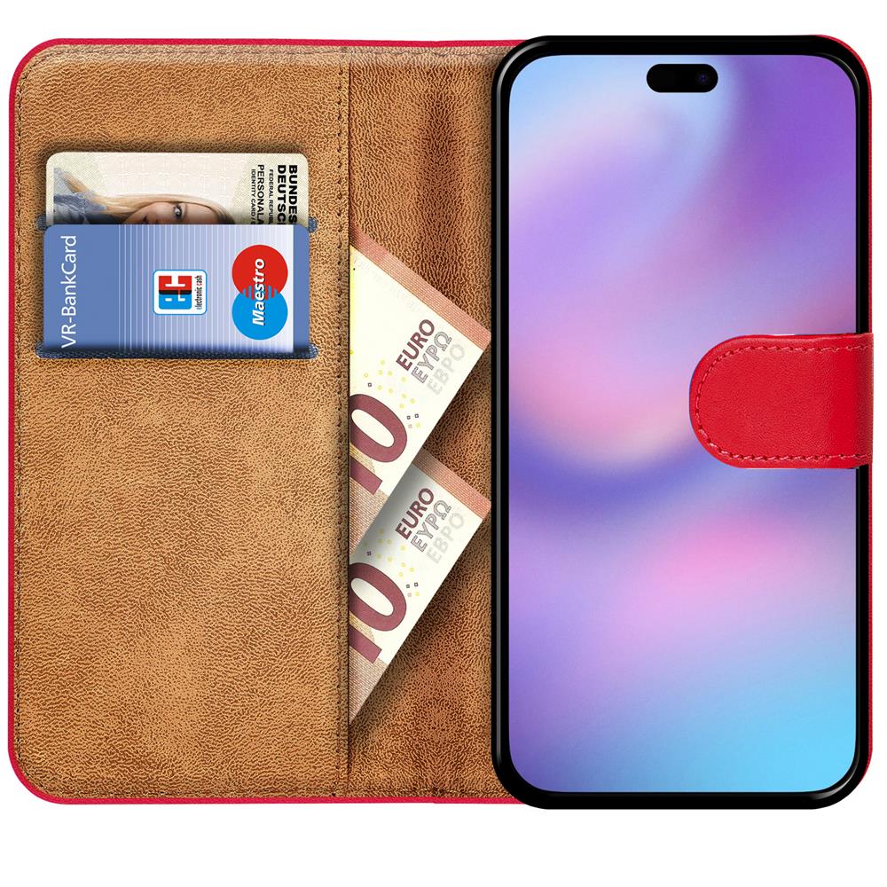Basic Wallet für Apple iPhone Air (2025) in Rot