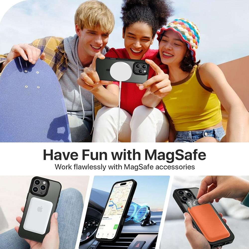 Frame Case für Apple iPhone 16 Pro Max in Schwarz