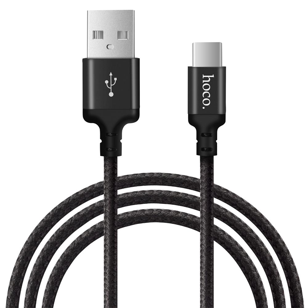 Hoco USB Kabel - X14 Type-C - 2M in Schwarz