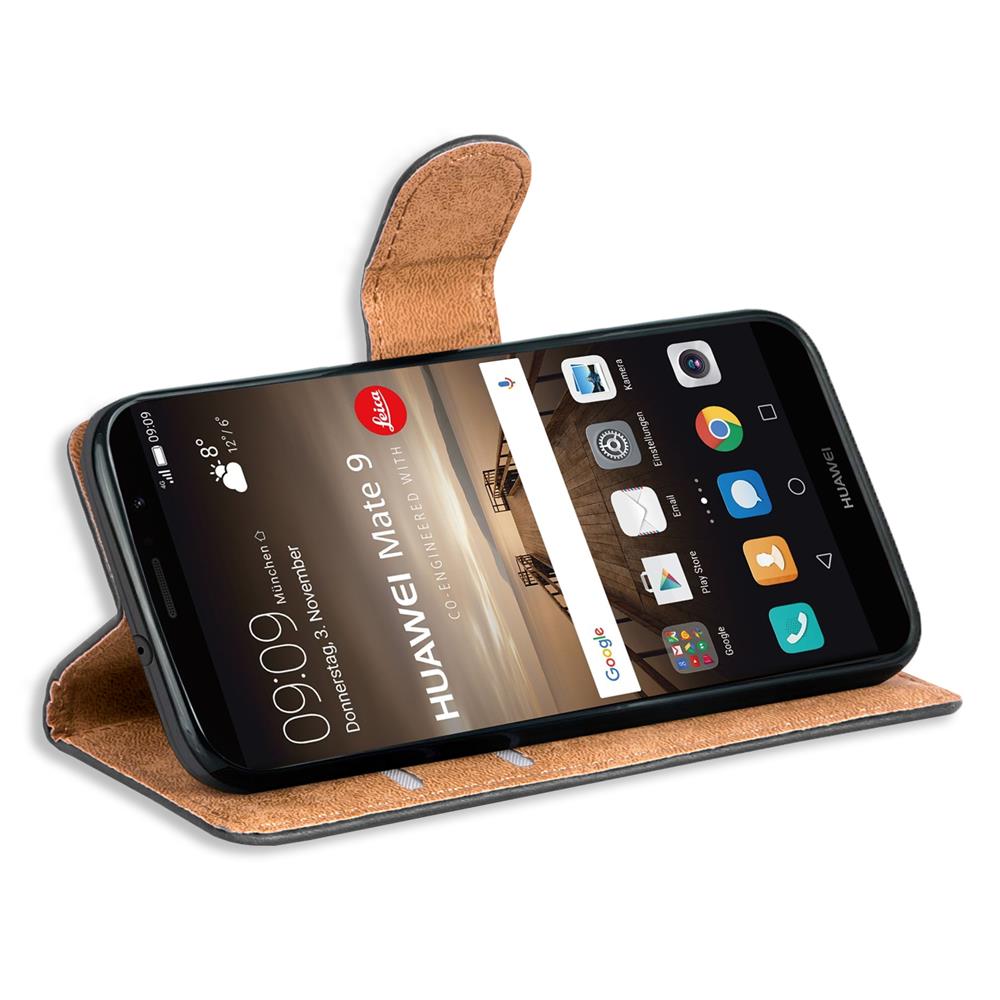 Basic Wallet für Huawei Mate 9 in Schwarz