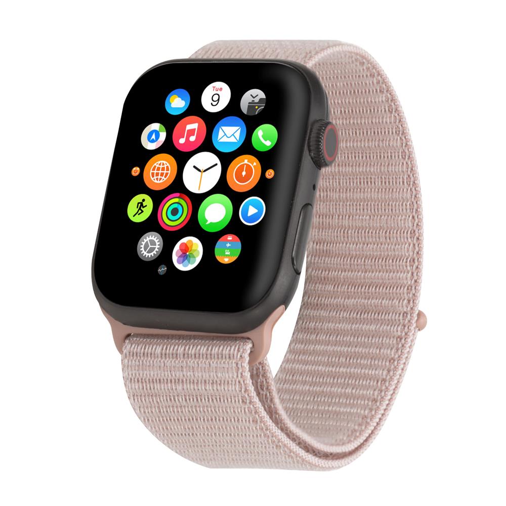 Fitnessarmband Nylon für Apple Watch 1-9 - 42/44/45 in Rosé