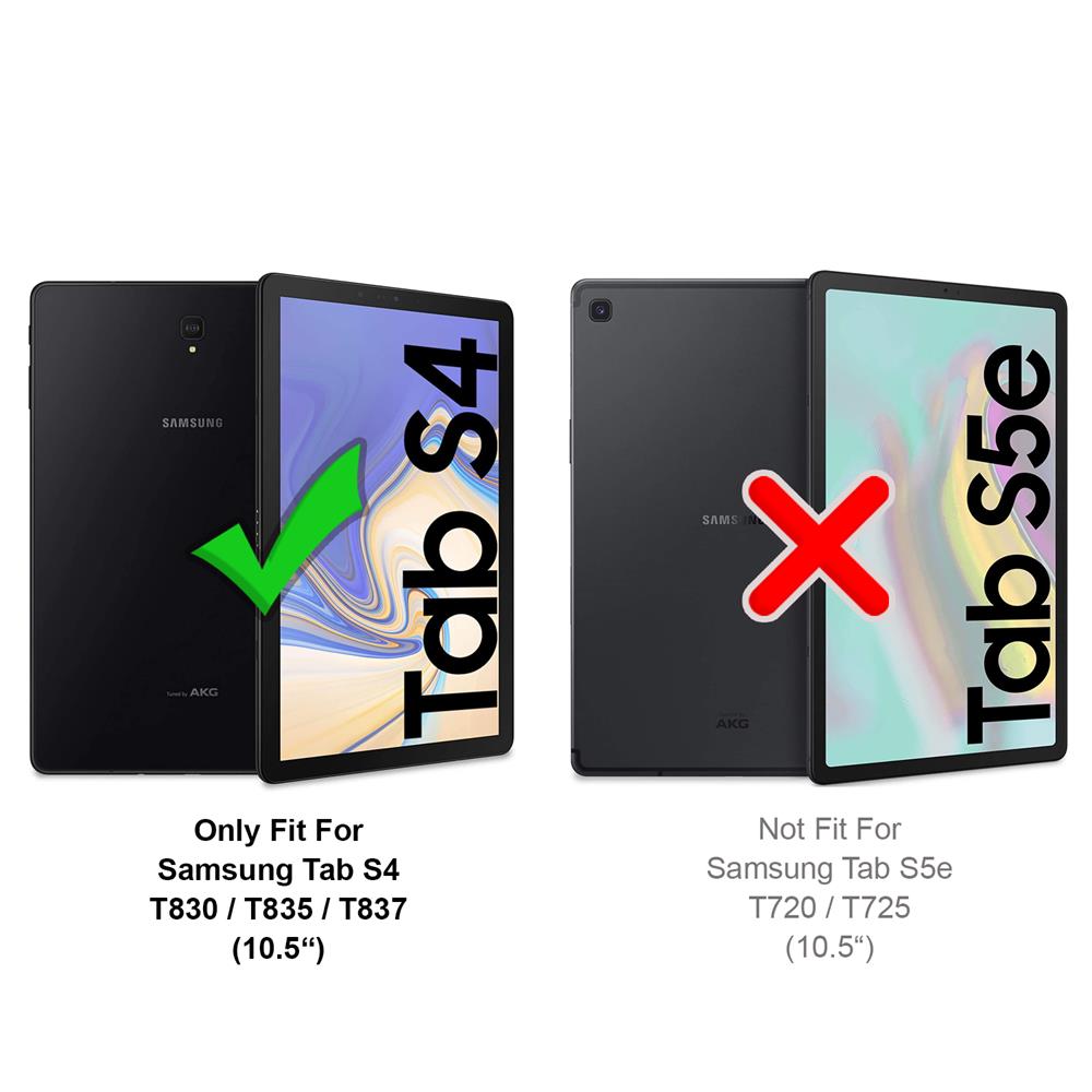 Outdoor Tab für Samsung Galaxy Tab S4 10.5 T830 in Schwarz