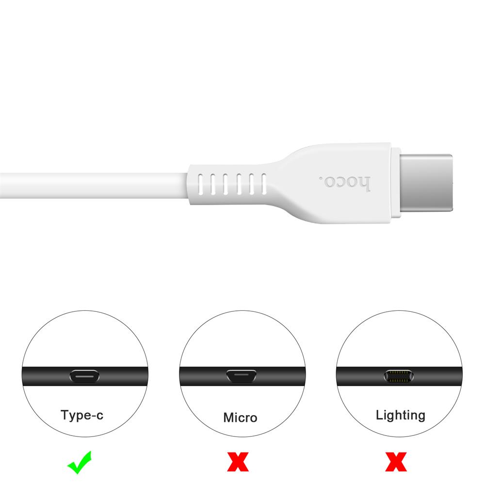 Hoco USB Kabel - X20 Type C - 3M in Weiss