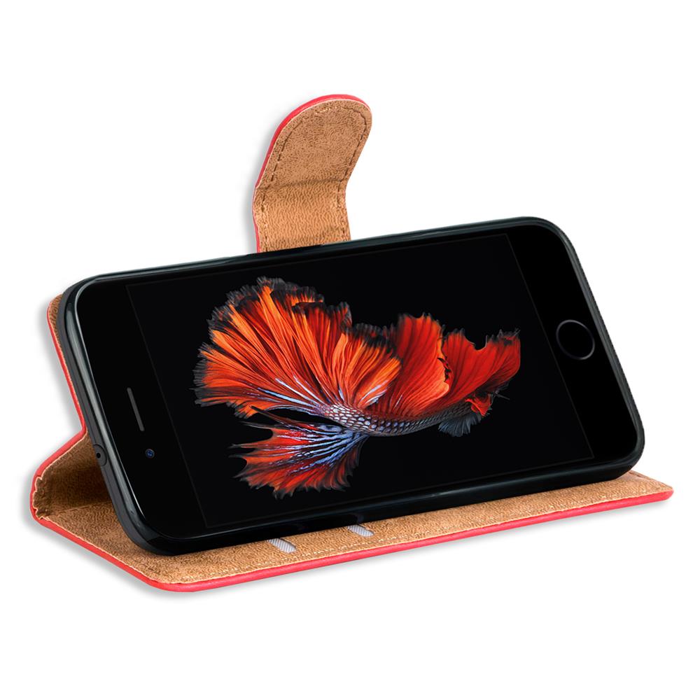 Basic Wallet für Apple iPhone 7 Plus / 8 Plus in Rot