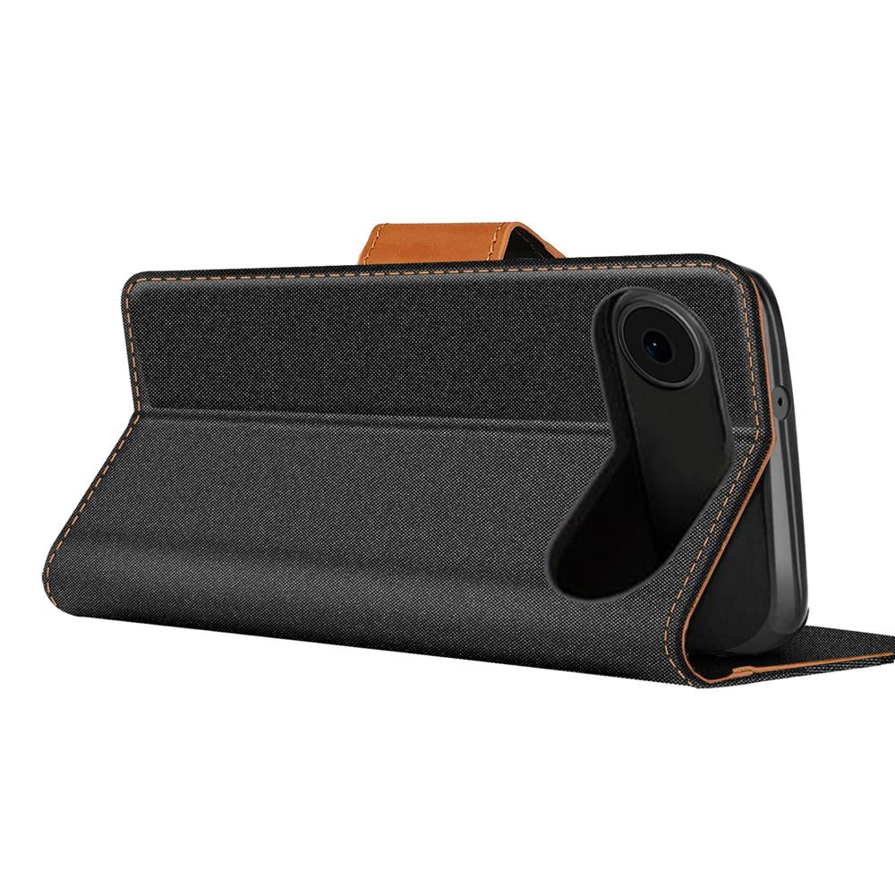 Textil Wallet für Apple iPhone Air (2025) in Schwarz