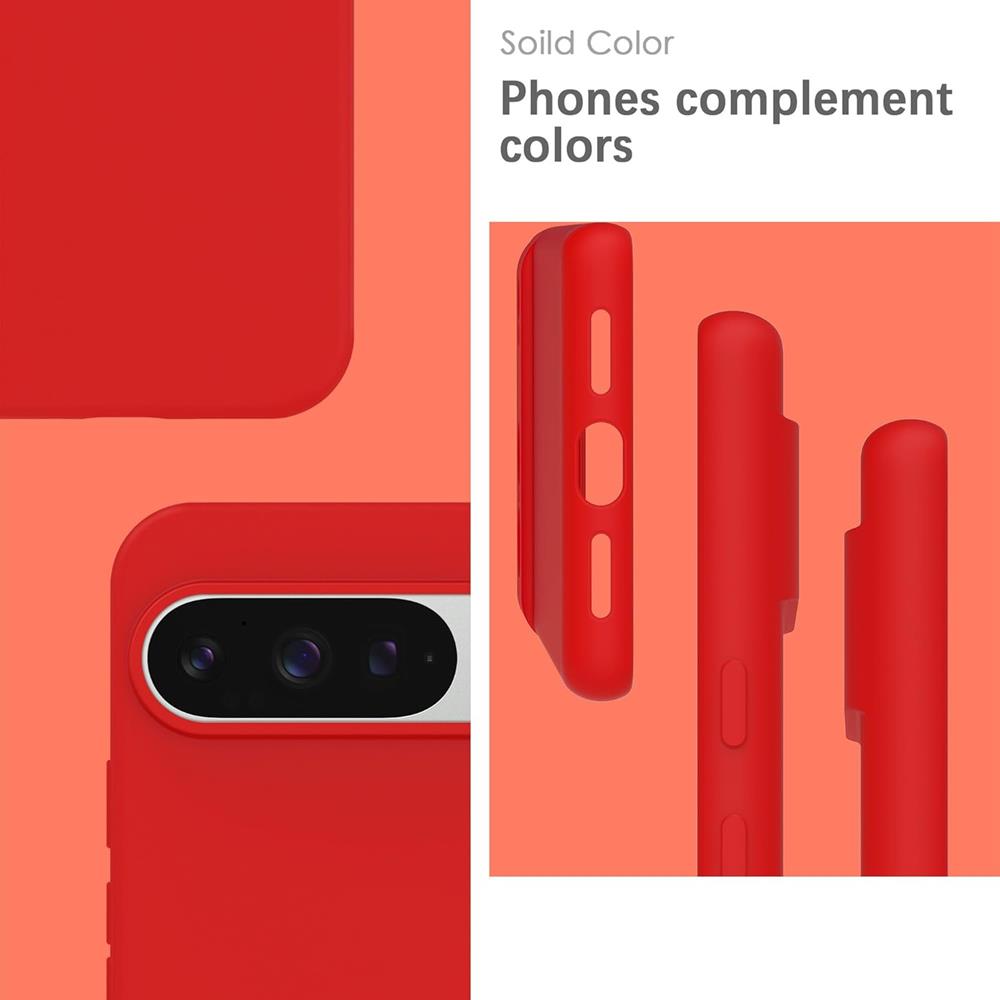 Colour TPU für Google Pixel 9 Pro XL in Rot