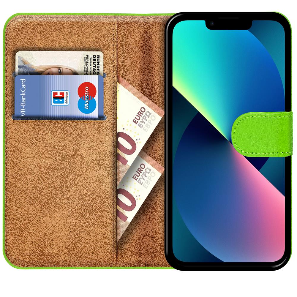 Basic Wallet für Apple iPhone 14 Plus in Grün
