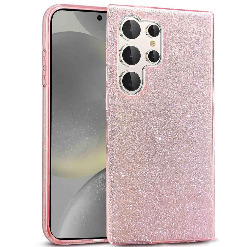 Shiny TPU für Samsung Galaxy S24 Ultra in Rosegold