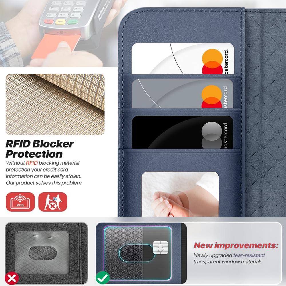 Magnetic Wallet für Apple iPhone Air in Blau