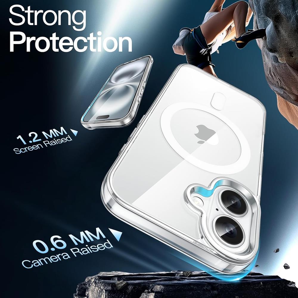 Magsafe TPU Case für Apple iPhone 16 Plus in Transparent