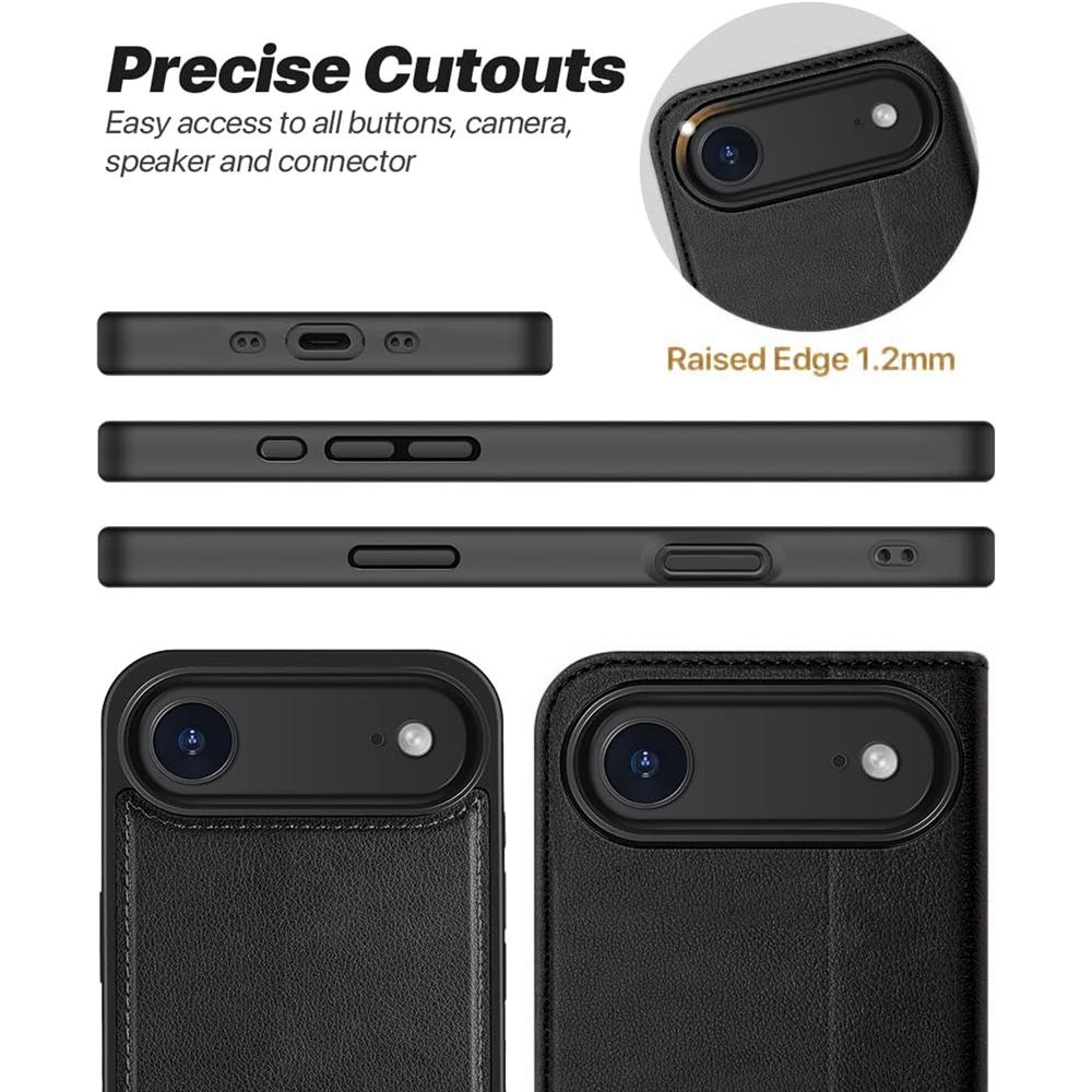 Magnetic Wallet für Apple iPhone Air in Schwarz