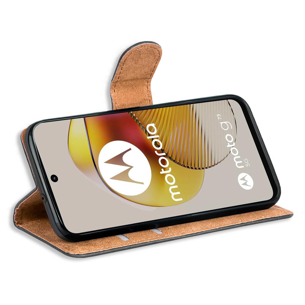 Basic Wallet für Motorola Moto G73 5G in Schwarz