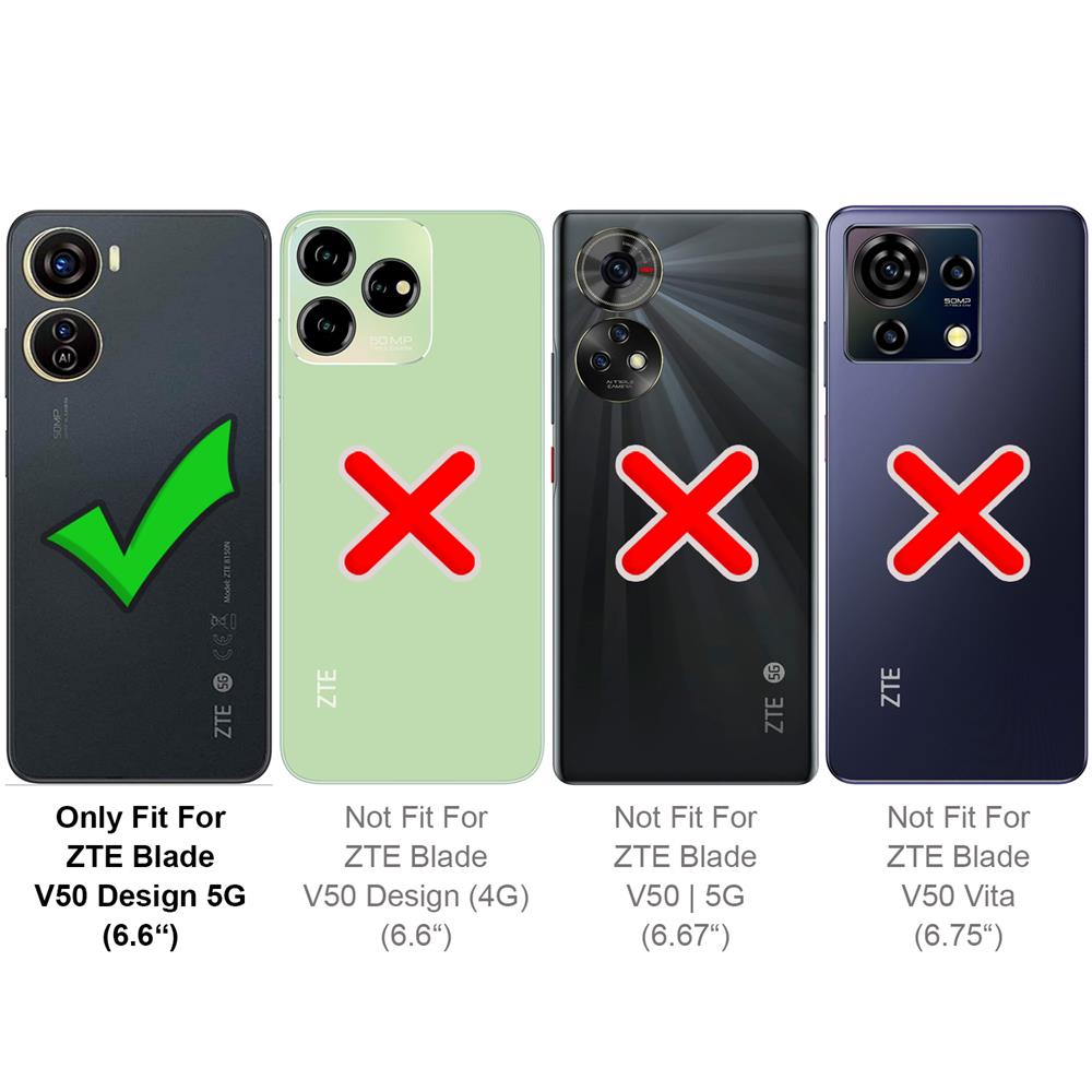 Basic Wallet für ZTE Blade V50 Design 5G in Schwarz