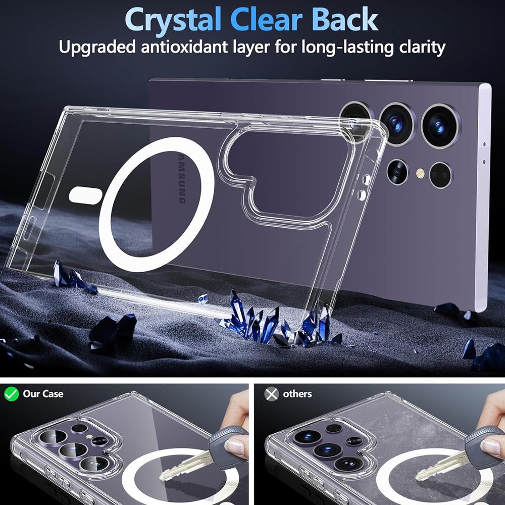 Magsafe TPU Case für Samsung Galaxy S24 Ultra in Transparent