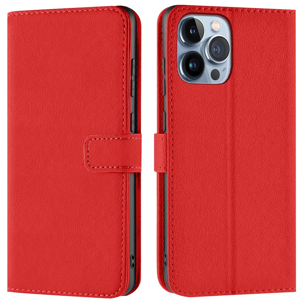 Basic Wallet für Apple iPhone 14 Pro Max in Rot