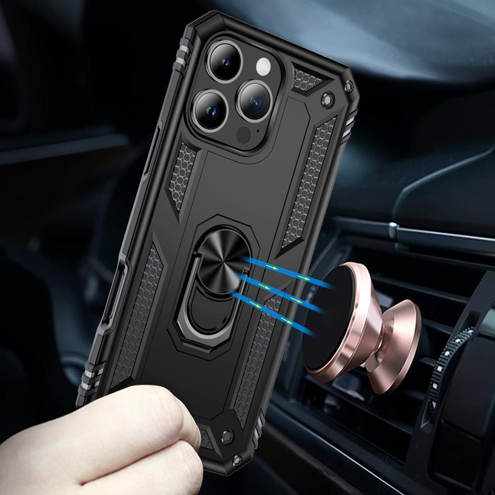 Army Case für Apple iPhone 16 Pro Max in Schwarz
