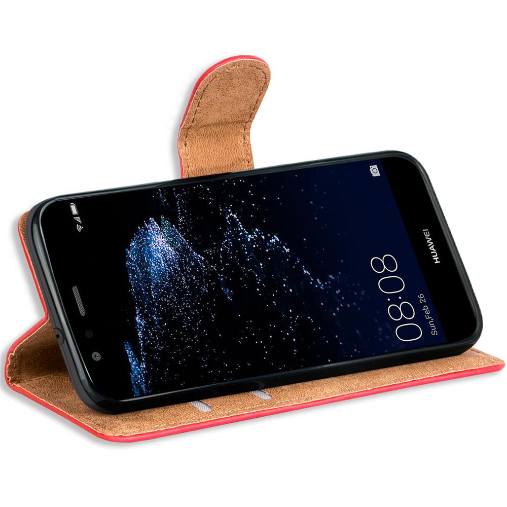 Basic Wallet für Huawei P10 Lite in Rot