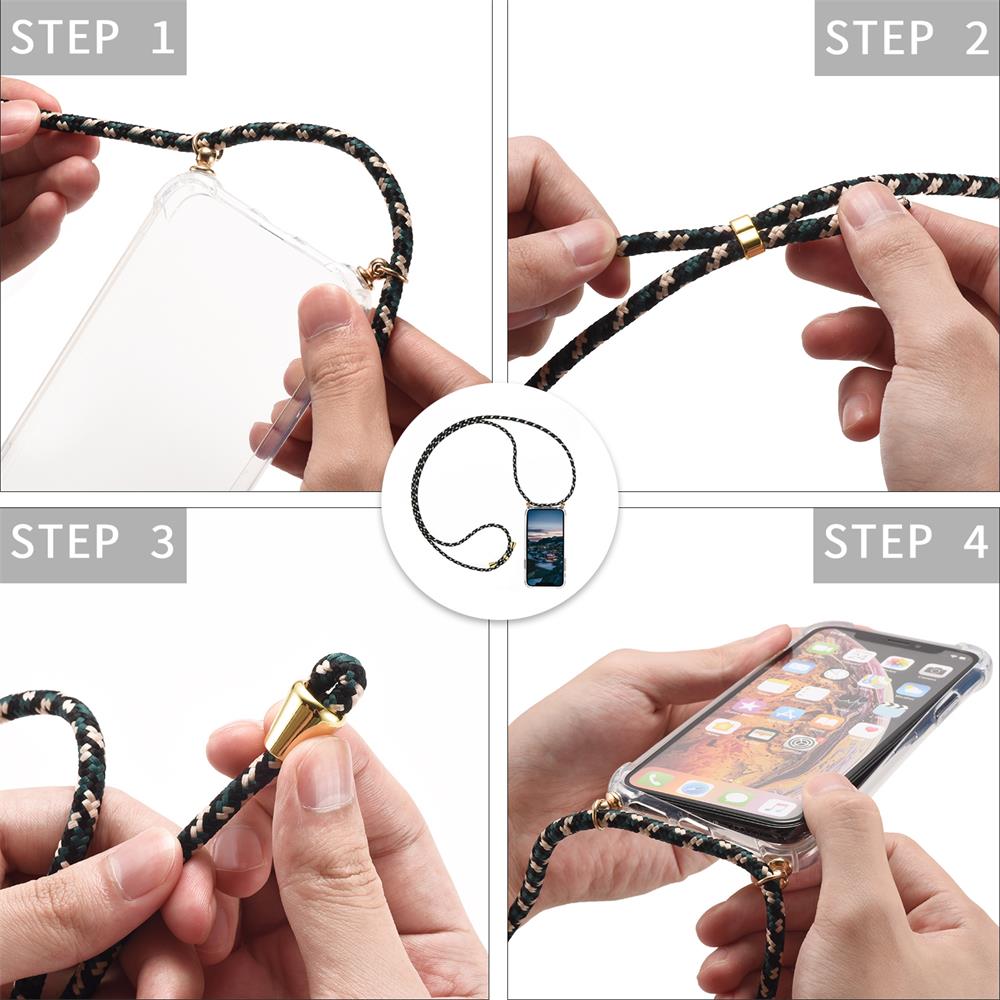 Connect Case für Apple iPhone 17 Pro Max in Silber, Kette in WeissSilber