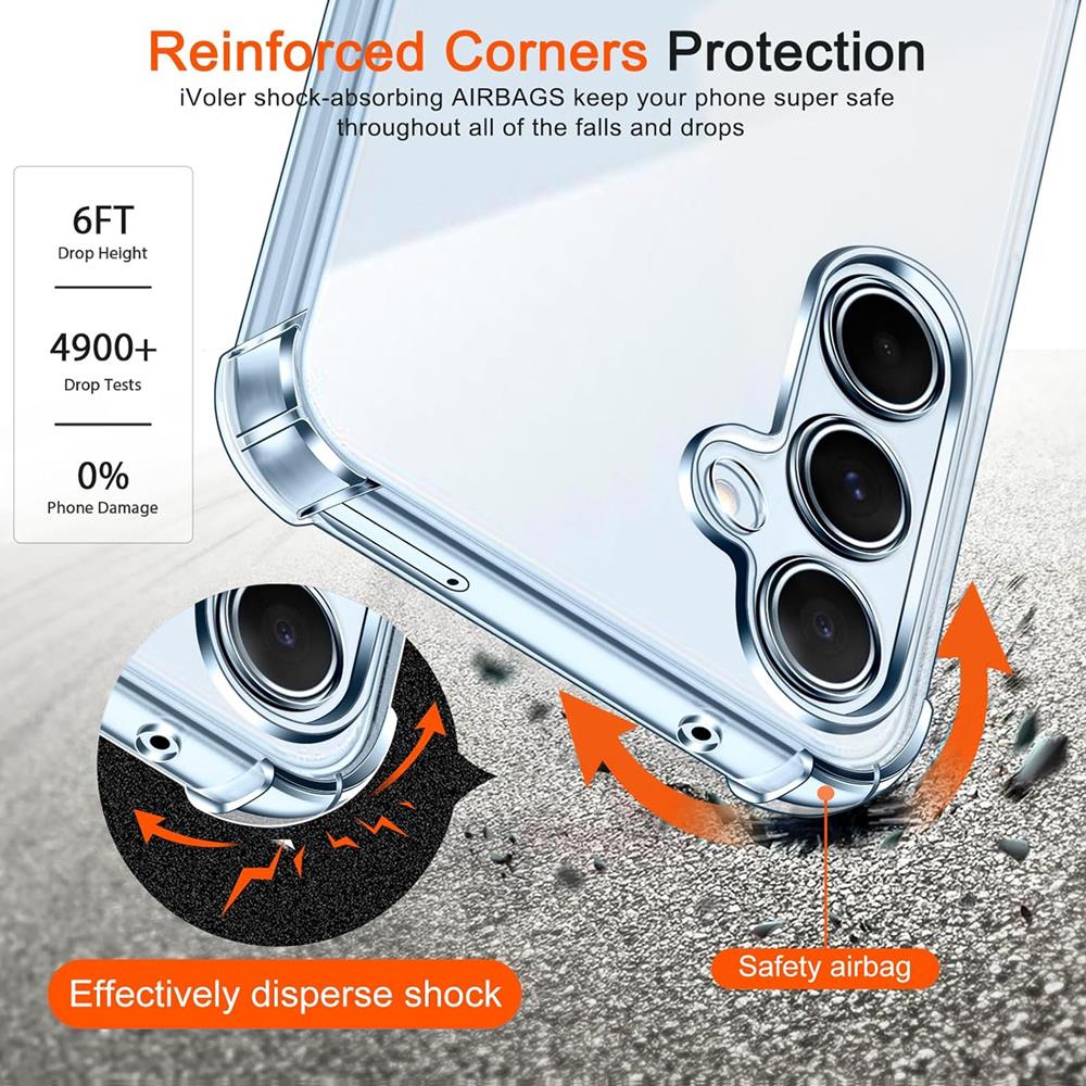 Rugged TPU für Samsung Galaxy A35 5G in Transparent