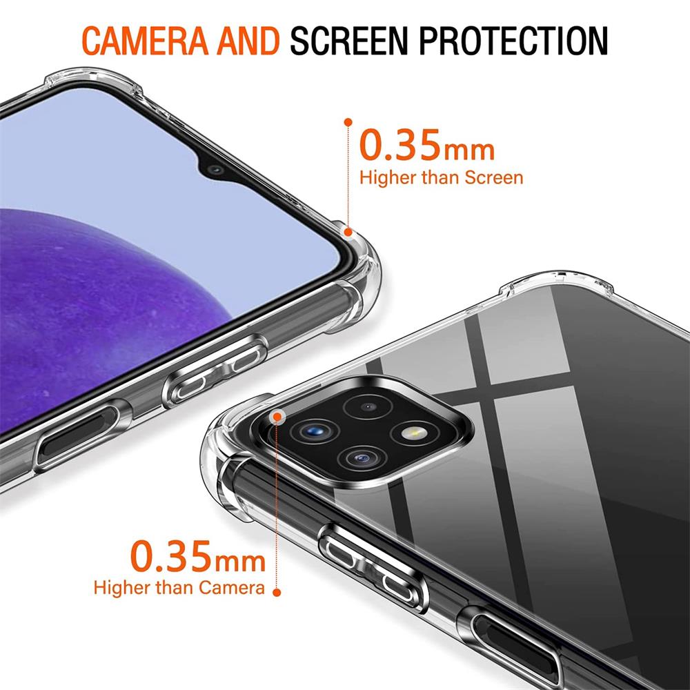 Rugged TPU für Samsung Galaxy A22 5G in Transparent