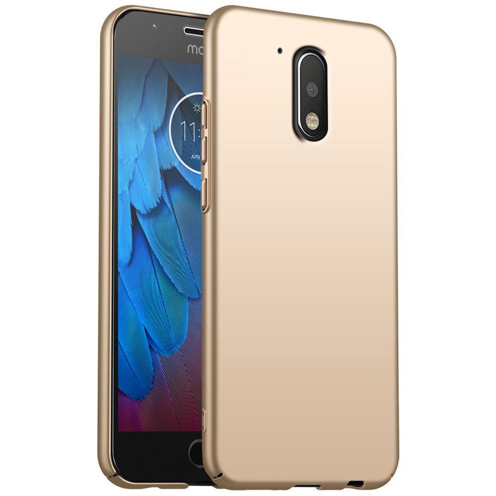 Classic Plain für Motorola/Lenovo Moto G4 / G4 Plus in Gold