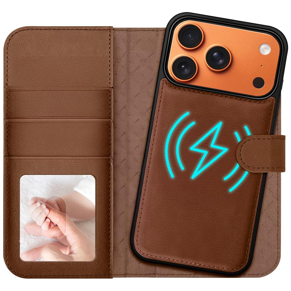 Magnetic Wallet für Apple iPhone 17 Pro Max in Braun