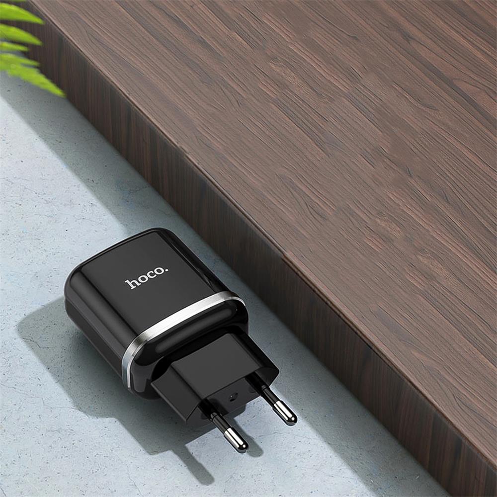 Netz-Ladegerät Hoco - N3 SOLO in Schwarz