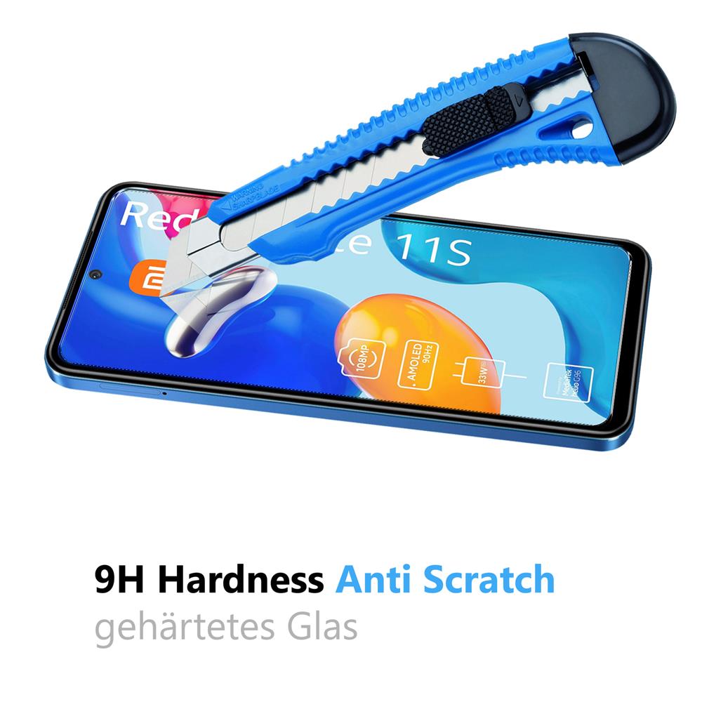 4in1 Glas Set für Xiaomi Redmi Note 11S