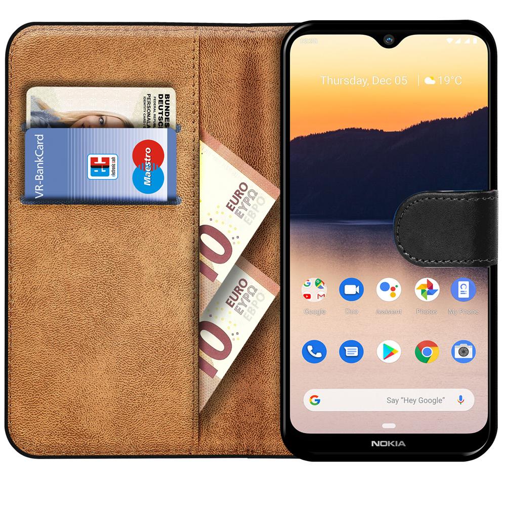 Basic Wallet für Nokia 2.3 in Schwarz