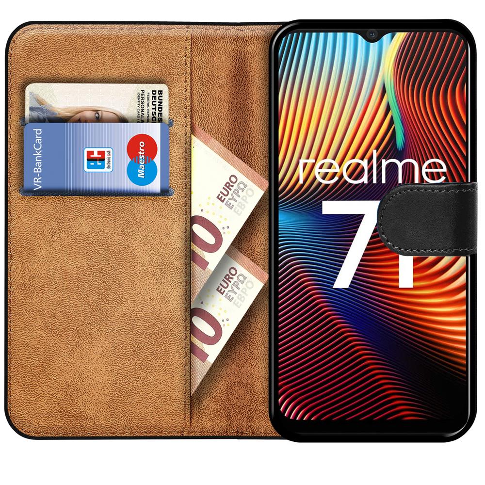 Basic Wallet für Realme 7i (Global Version) in Schwarz