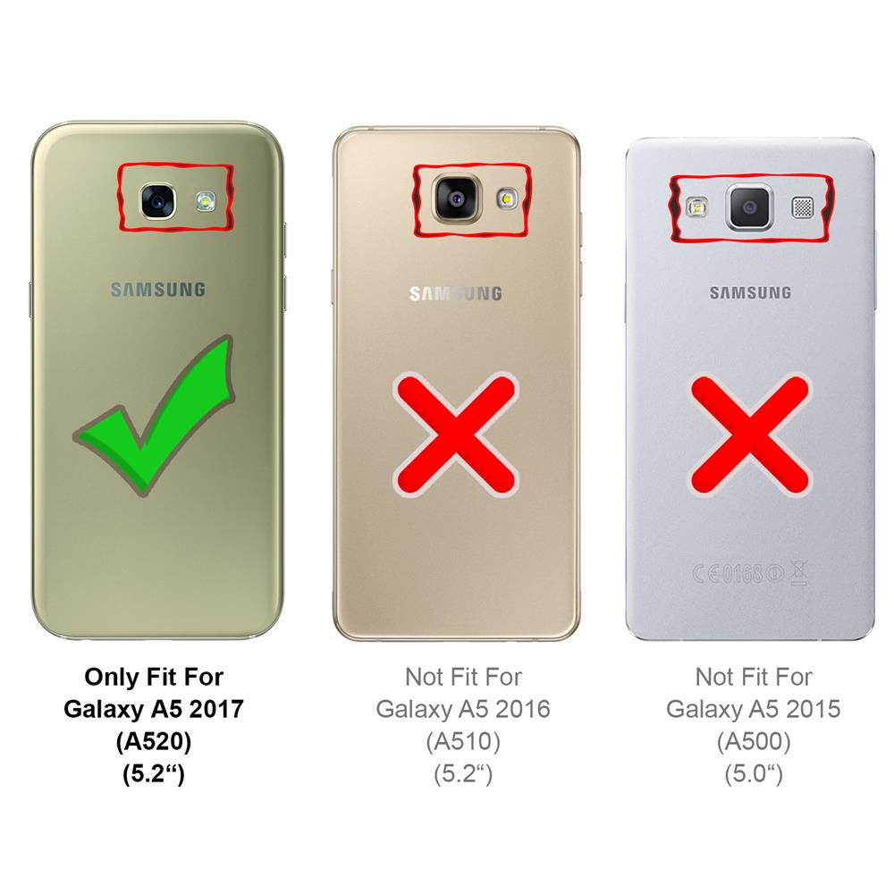 Electroplated Flip für Samsung Galaxy A5 2017 in Schwarz