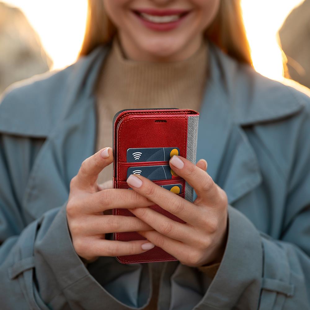 Nathy Wallet für Samsung Galaxy S25 Edge in Rot