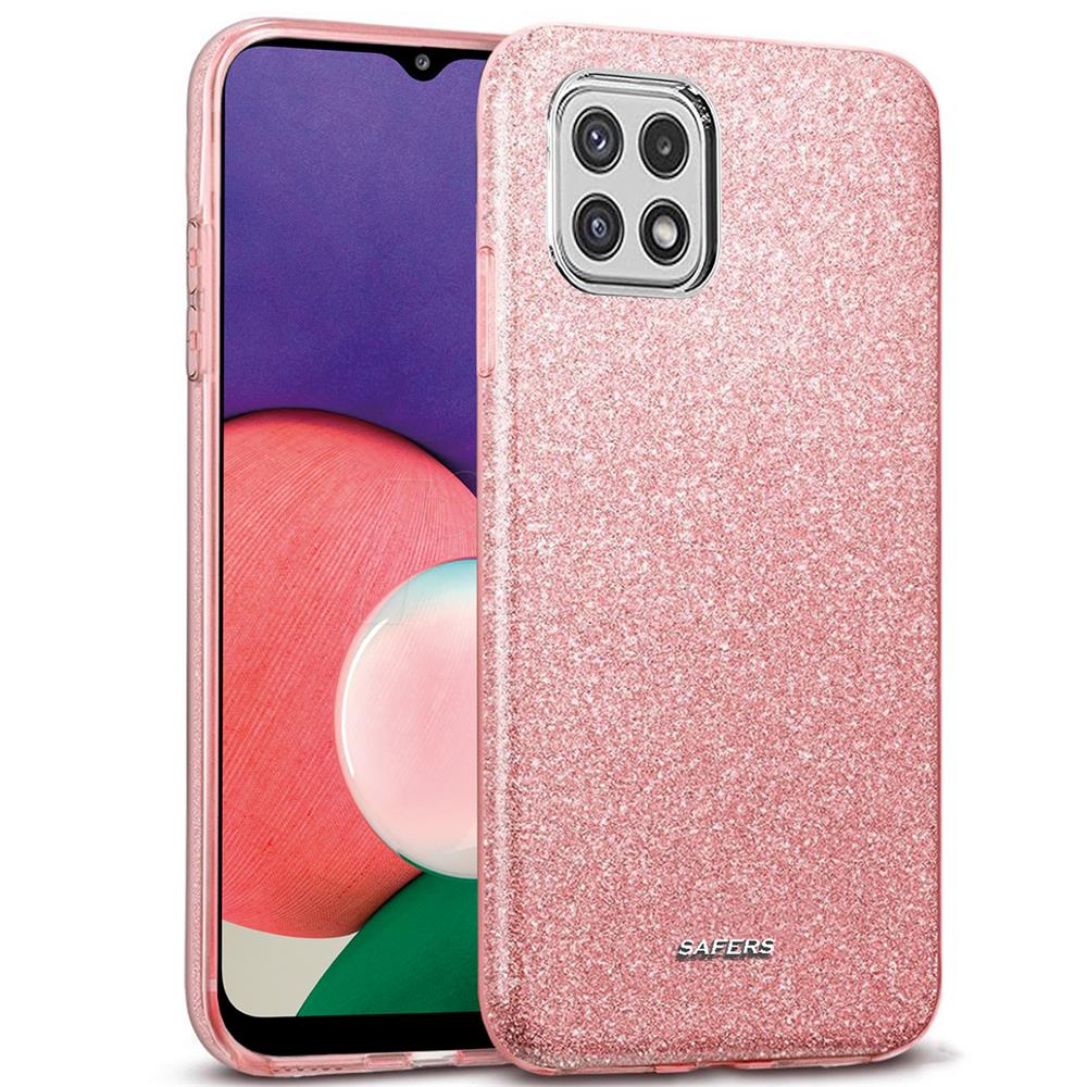 Shiny TPU für Samsung Galaxy A22 5G in Rosegold