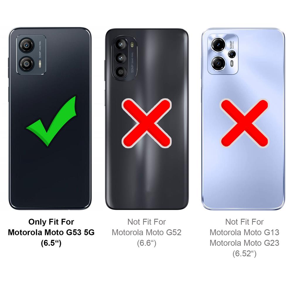 Carbon Brush TPU für Motorola Moto G53 5G in Schwarz