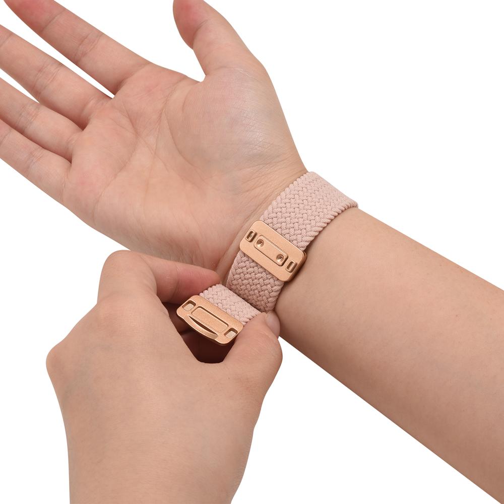 Loop Nylonarmband für Apple Watch 1-11/SE1-3/Ultra1-3 - 42/44/45/49mm in Zartrosa - Universal