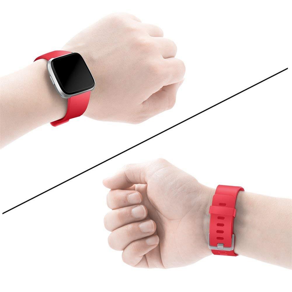 Fitnessarmband TPU für Fitbit Versa / Lite - Größe S in Rot