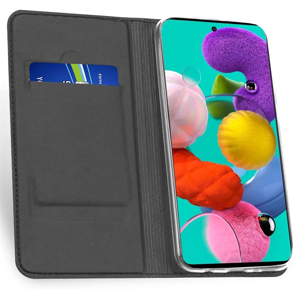 Electroplated Flip für Samsung Galaxy A71 in Schwarz