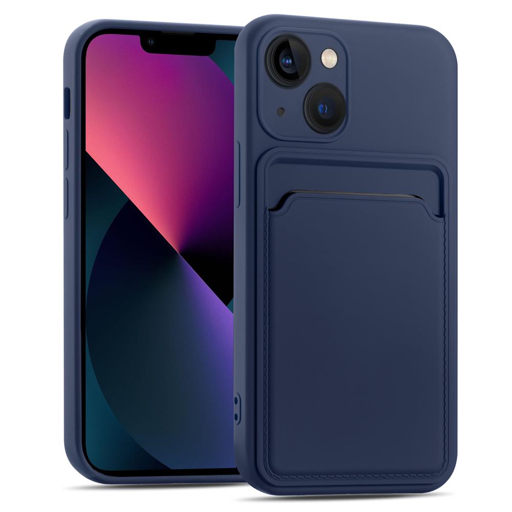 Card Case für Apple iPhone 15 Plus in Blau