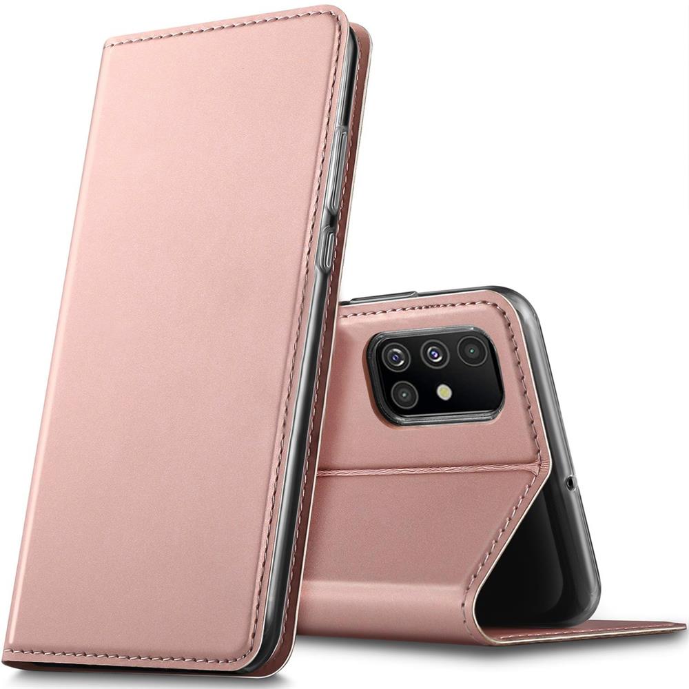 Electroplated Flip für Samsung Galaxy A71 in Rosegold