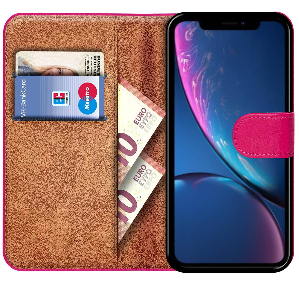 Basic Wallet für Apple iPhone XR in Pink