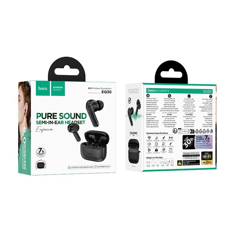 Kopfhörer Bluetooth - Hoco EQ30 in Schwarz