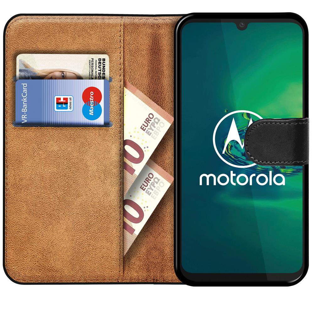 Basic Wallet für Motorola Moto G8 Plus in Schwarz