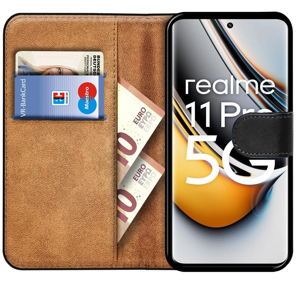 Basic Wallet für Realme 11 Pro 5G in Schwarz