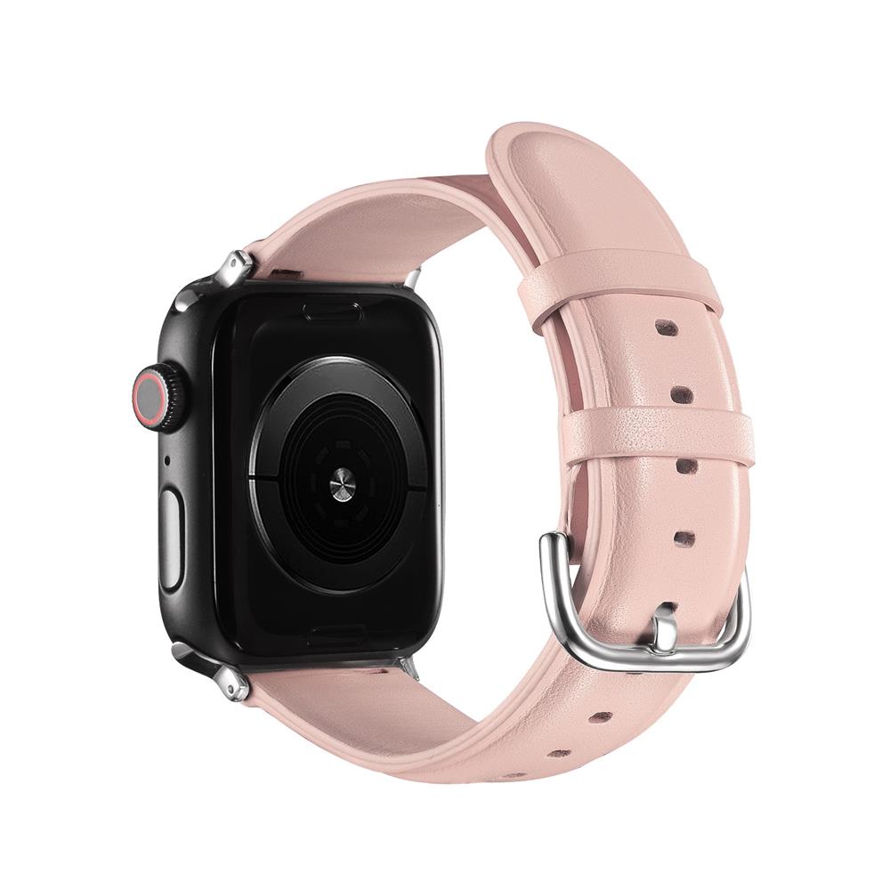 Fitnessarmband LEDER für Apple Watch 1-9 - 42/44/45 Gr. L in Rosa