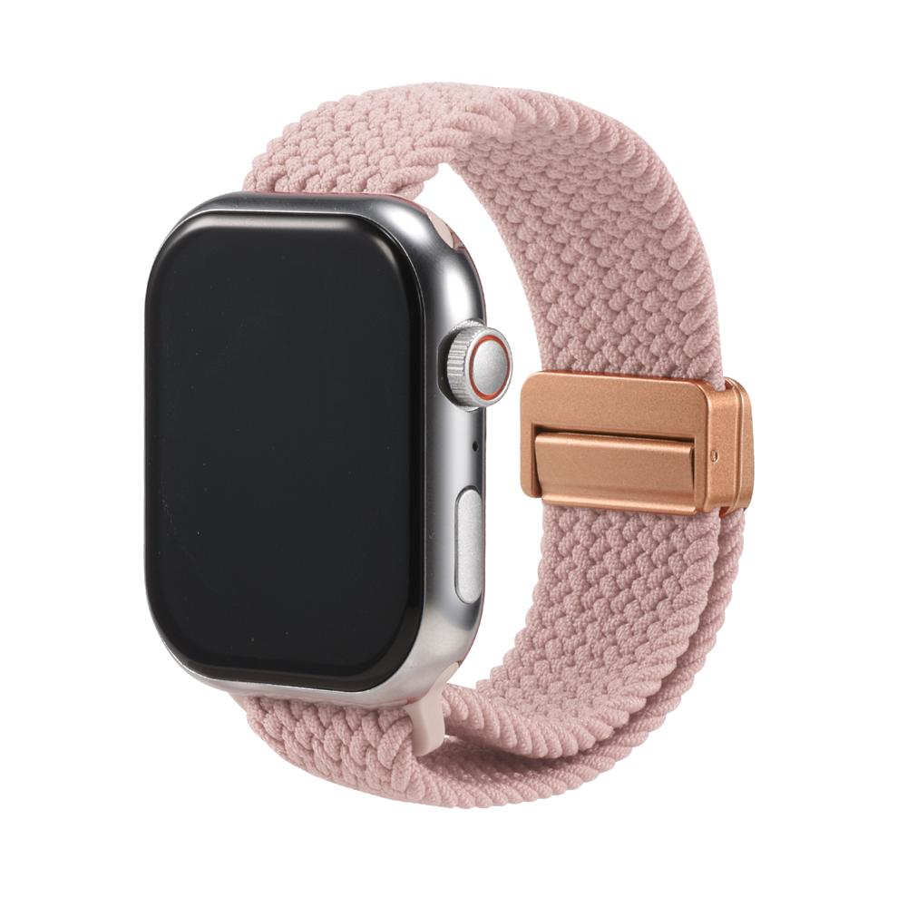Loop Nylonarmband für Apple Watch 1-11/SE1-3/Ultra1-3 - 42/44/45/49mm in Zartrosa - Universal