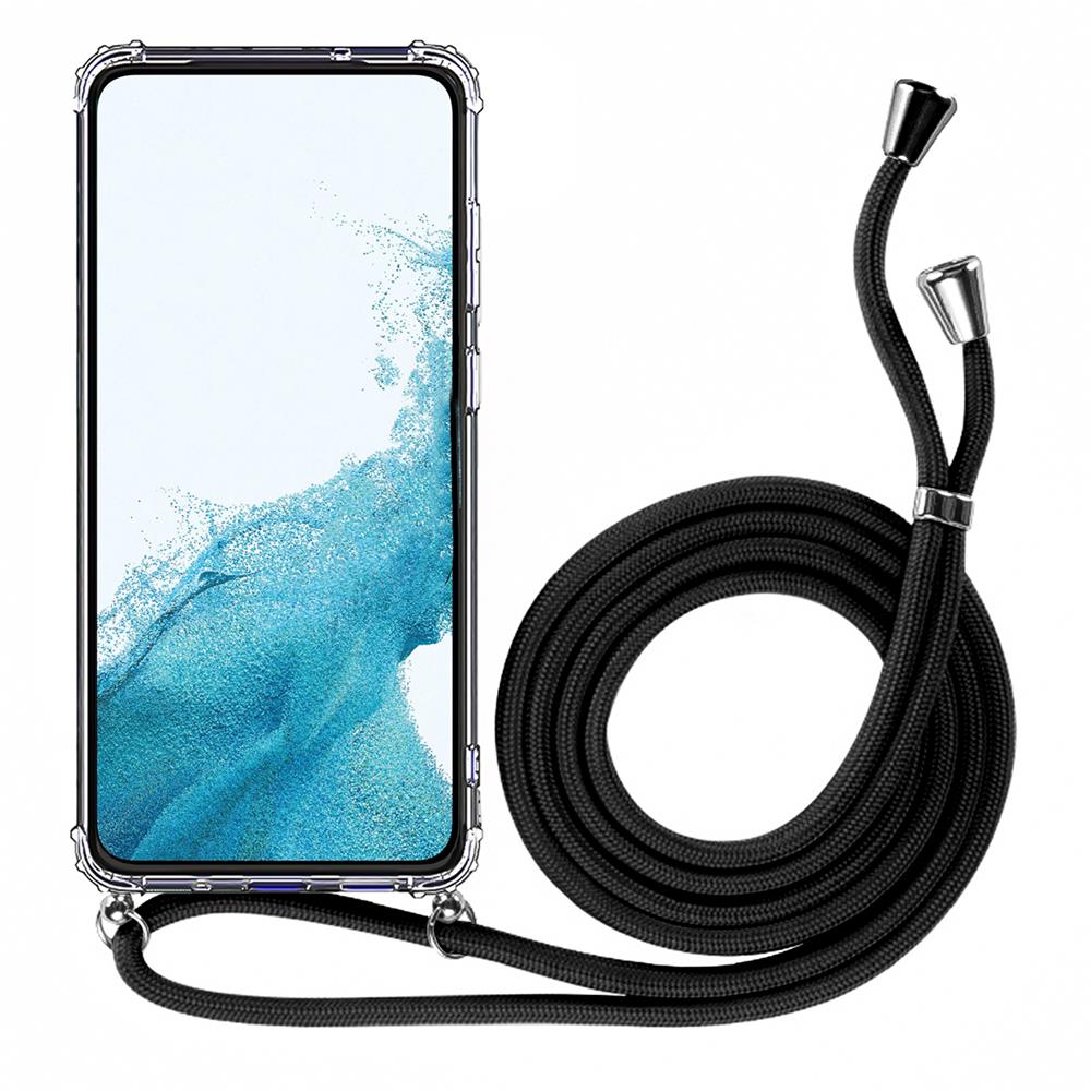 Connect Case für Samsung Galaxy S9 Plus in Silber, Kette in Schwarz