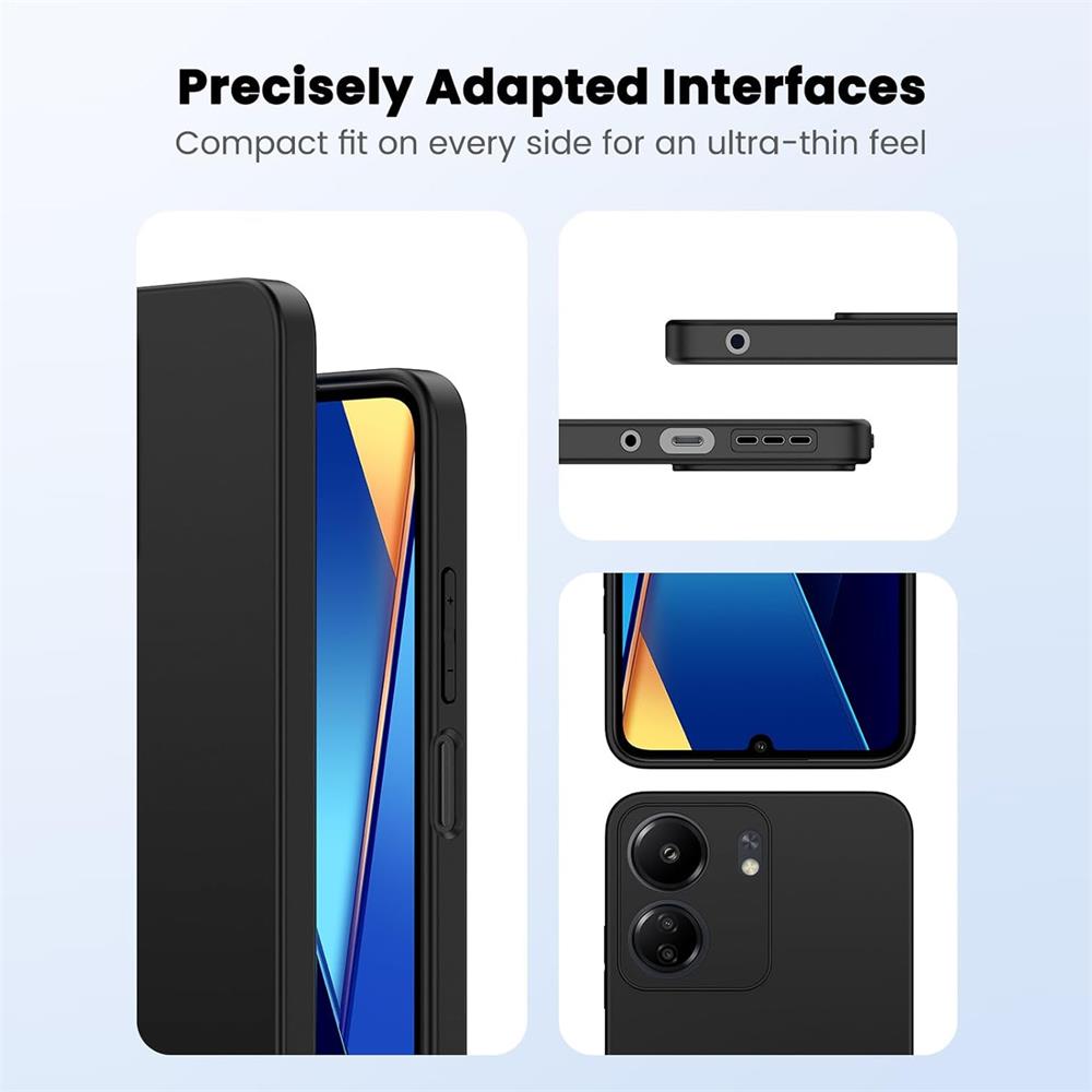 Classic TPU für Xiaomi Poco C65 in Schwarz